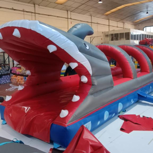 Slide Tiburón hinchable acuático terrestre